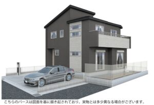 【大和郡山市筒井町2期　新築一戸建て　限定1区画！】外観写真