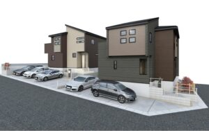 【生駒市北大和4丁目　新築一戸建て　限定2区画！】外観写真