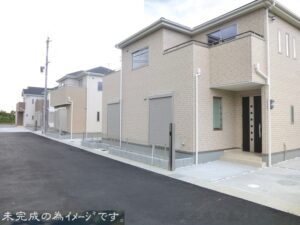 【平群町三里4期　新築一戸建て　全4区画！】外観写真