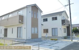 【大和郡山市池之内町第2　新築一戸建て　全3区画！】外観写真