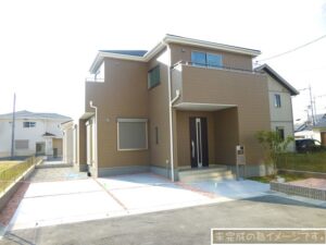 【香芝市下田西3期　新築一戸建て　限定1区画！】外観写真