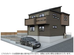 【香芝市西真美2丁目　新築一戸建て　限定2区画！】外観写真