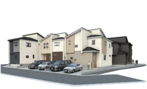 【生駒市中菜畑2丁目　新築一戸建て　全6区画！】外観写真