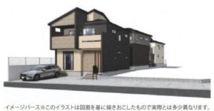 【天理市平等坊町　新築一戸建て　全3区画！】外観写真