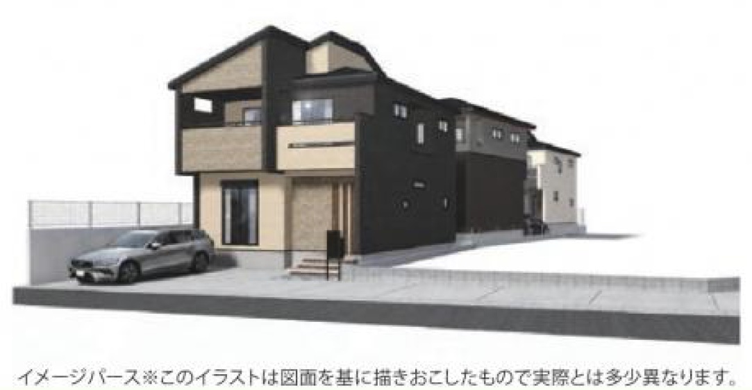 【天理市平等坊町　新築一戸建て　全3区画！】外観写真