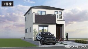 【大和郡山市下三橋町3期　新築一戸建て　限定2区画！】外観写真